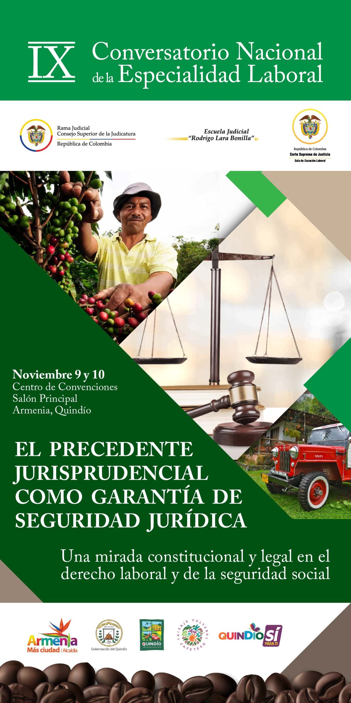 Se realizará el IX Conversatorio Nacional de la especialidad laboral en la ciudad de Armenia